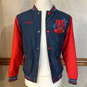 Disney Pixar Store Cars Red and Blue Kids Jacket size 9/10 boys